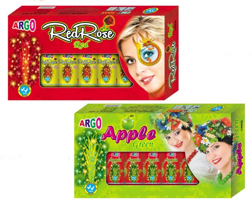 Tom & Cherry / Green  Apple / Blue Ice 5 Pcs