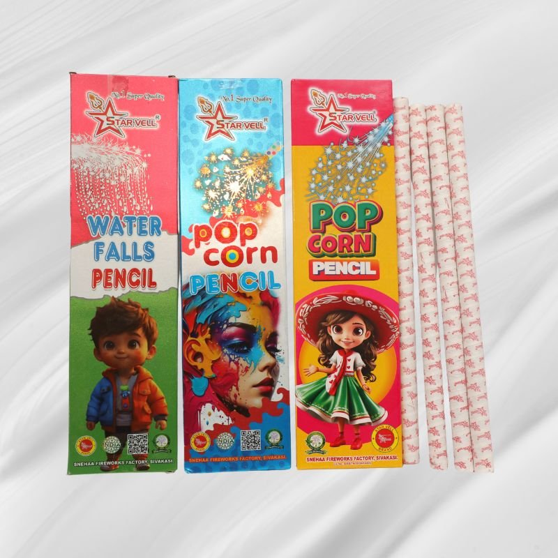 Water Falls / Popcorn Pencils 5PCS - Image 2